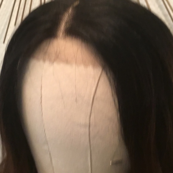 Ombré Swiss lace front wig 26 inches loose curls - Picture 9 of 16